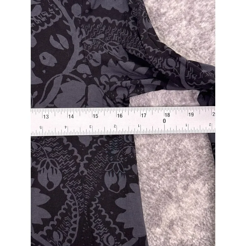 Marimekko Tunic / Dress XS Womens Fandago Print Black & Gray Long Sleeve Jersey